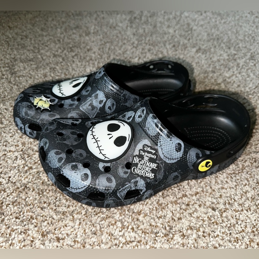 Nightmare Before Christmas Crocs glow in the dark